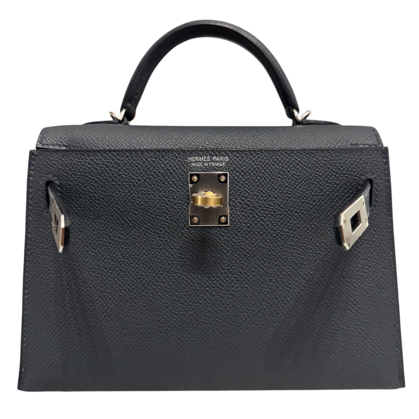 Hermes Kelly Mini 20 BGris Misty Gray Epsom Electrum Gold Palladium Hardware