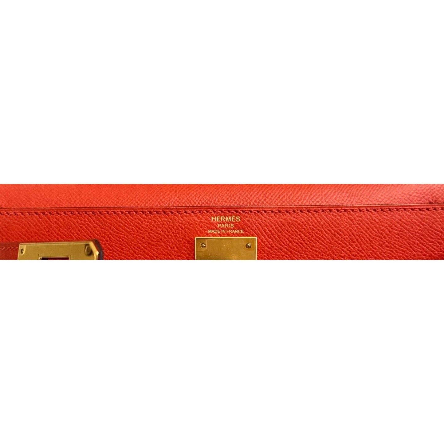 Hermes Kelly 28 Sellier Capucine Orange Red Epsom Leather Gold Hardware 2021