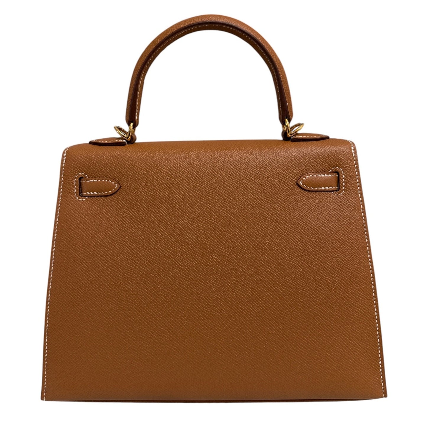 Hermes Kelly 25 Sellier Gold Tan Epsom Leather Gold Hardware