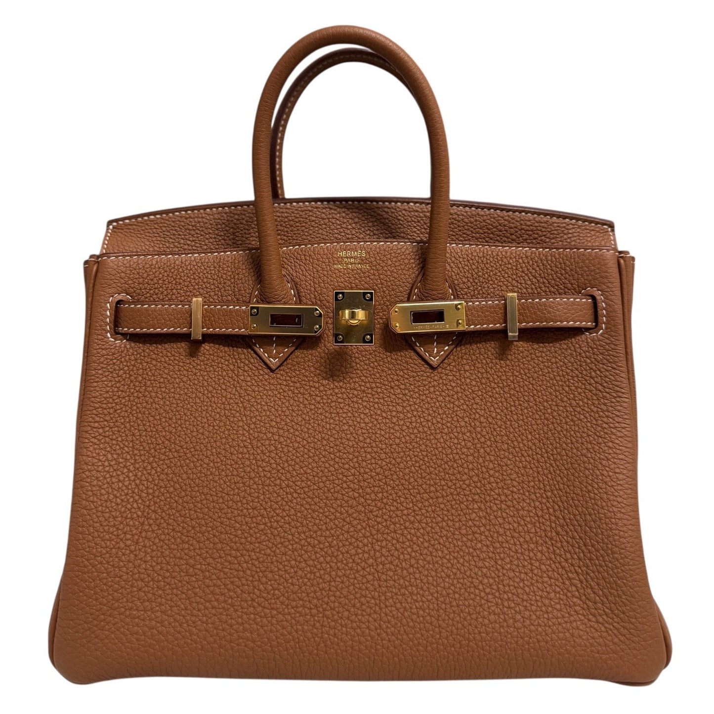 Hermes Birkin 25 Gold Tan Togo Leather Gold Hardware