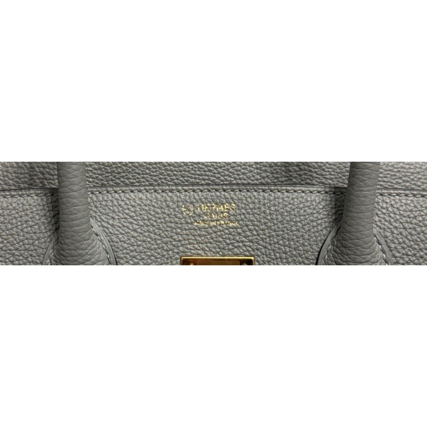 Hermes Birkin 30 Special Order Gris Mouette Gray & Craie Leather Gold Hardware