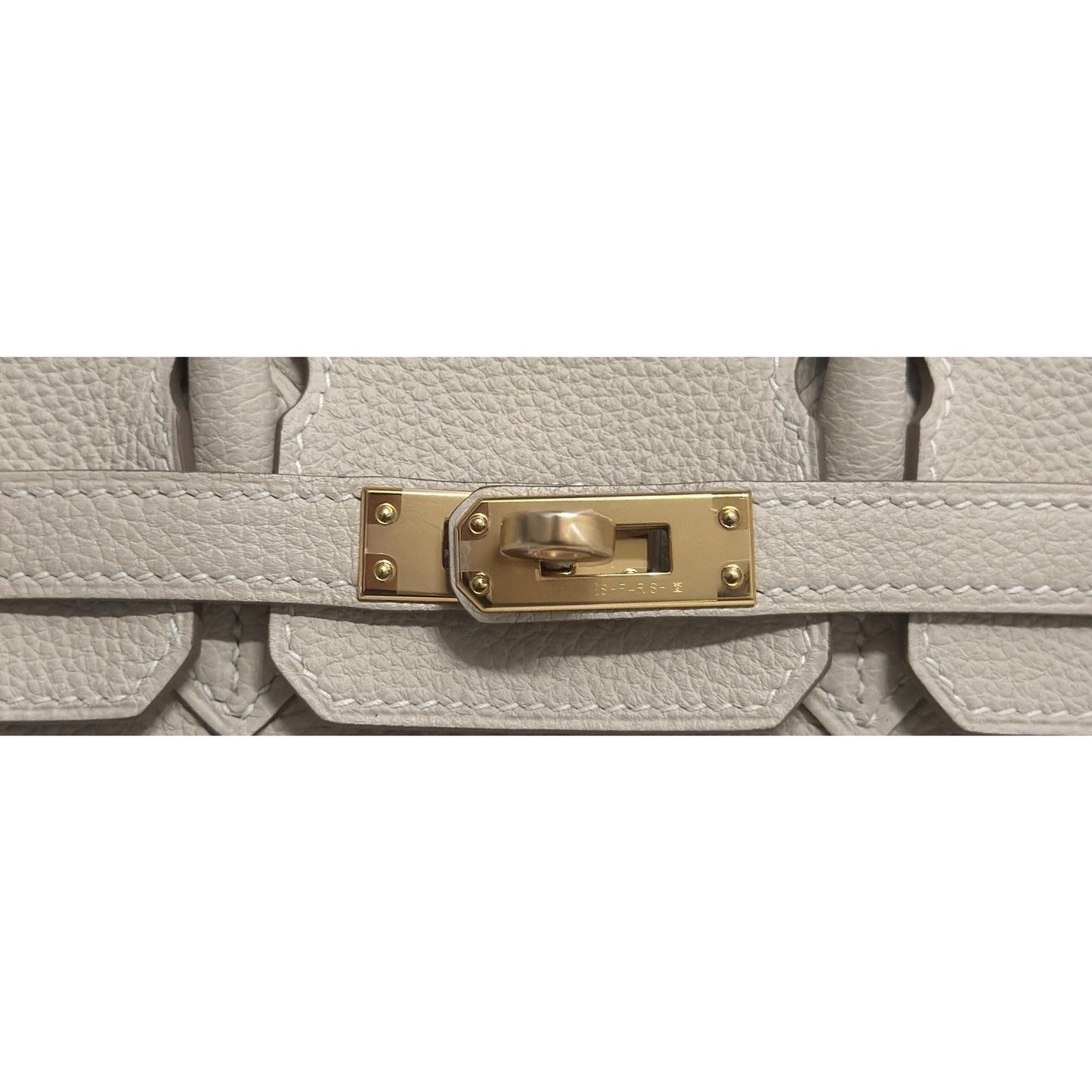 Hermes Birkin 25 Craie Cream White Togo Leather Gold Hardware