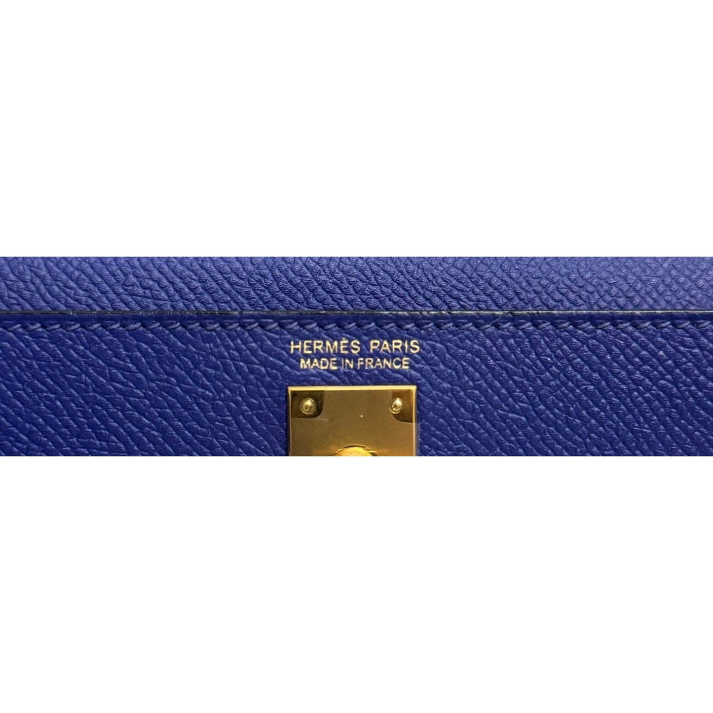 Hermes Kelly Mini 20 Blue Electric Epsom Leather Gold Hardware RARE