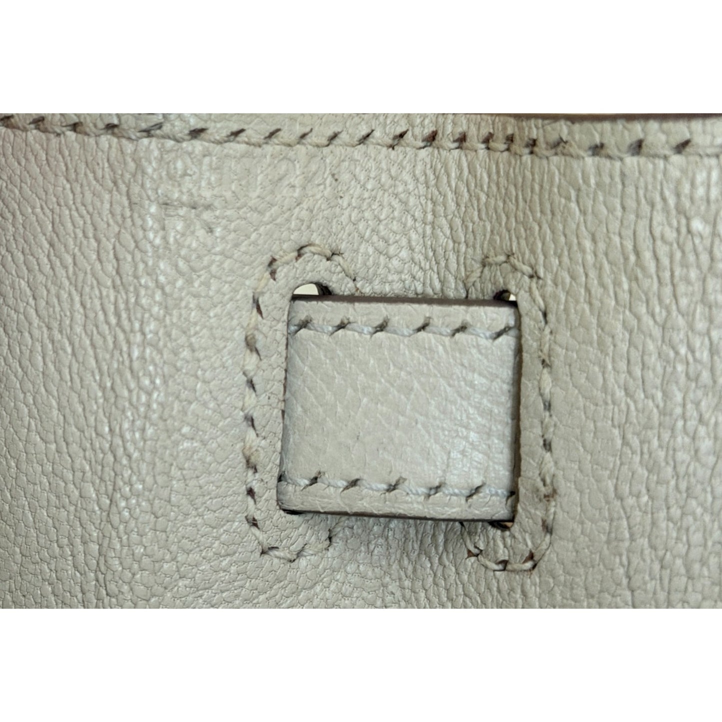 Hermes Kelly 28 Sellier Craie Cream White Epsom Leather Gold Hardware