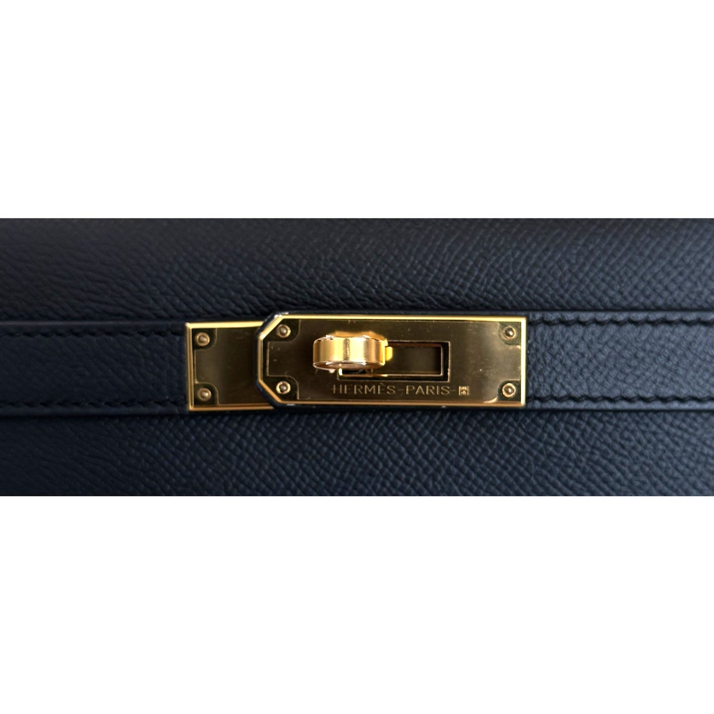 Hermes Kelly 28 Sellier Black Noir Epsom Leather Gold Hardware