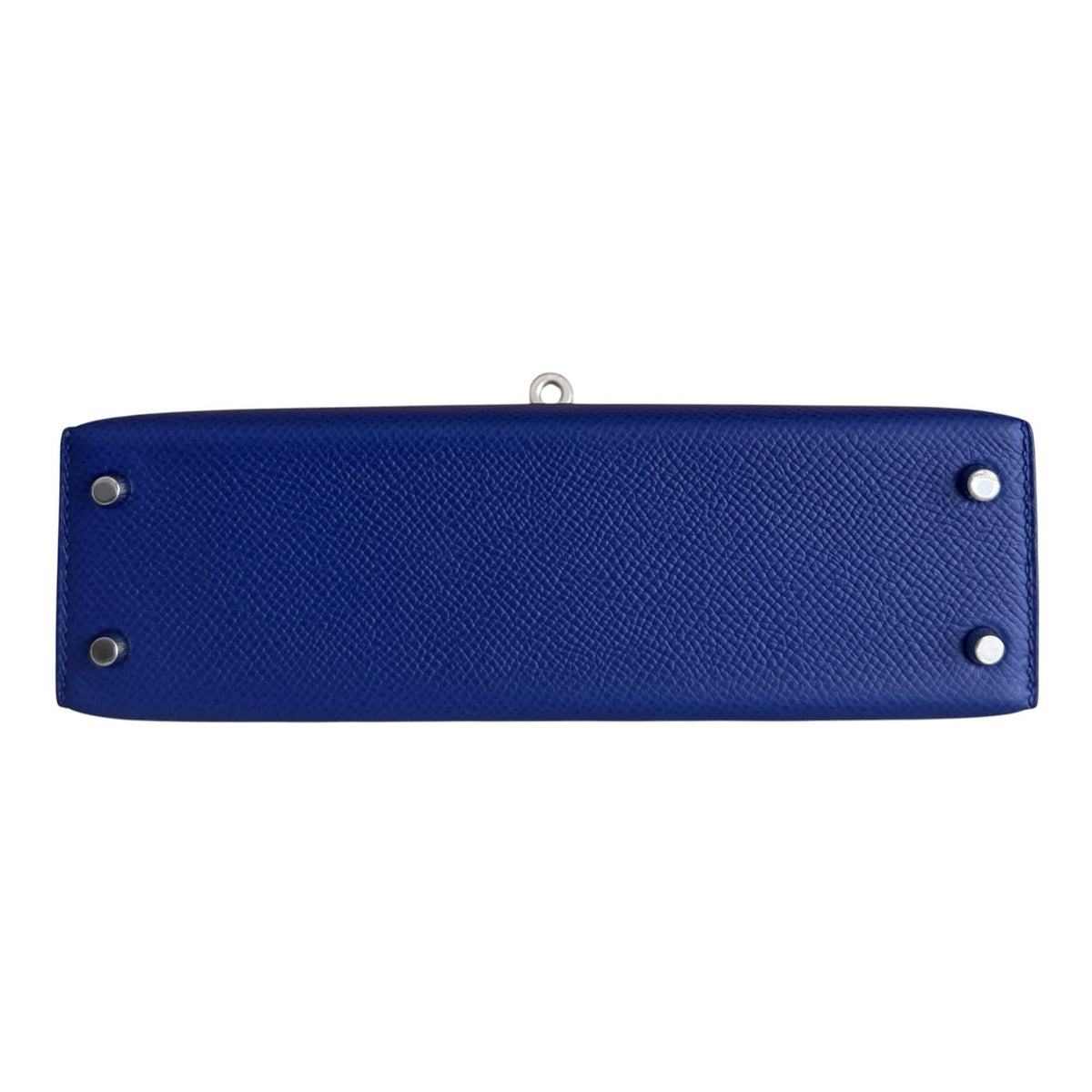 Hermes Kelly Mini 20 Blue Electric Epsom Leather Palladium Hardware RARE