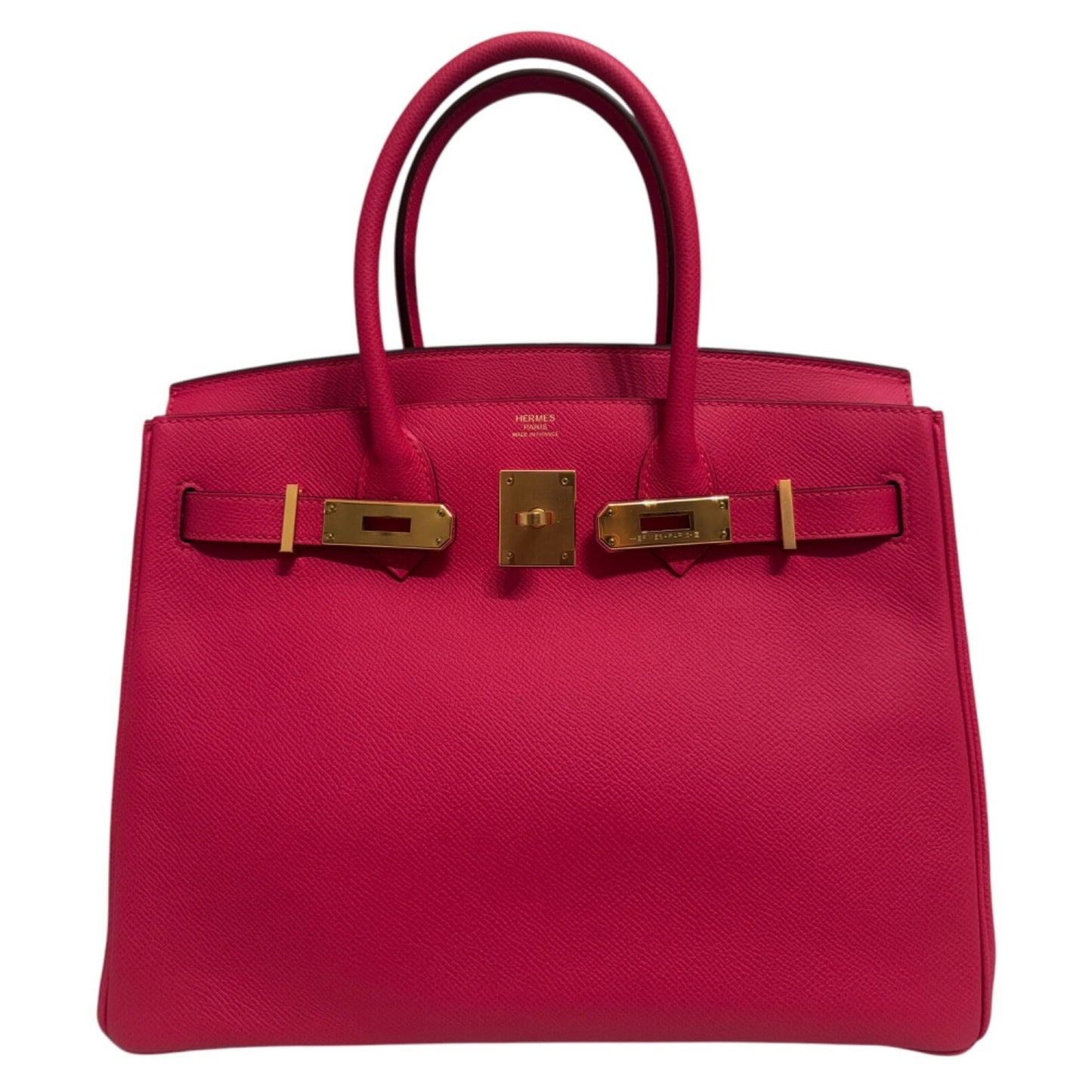 Hermes Birkin 30 Rose Extreme Pink Epsom Leather Gold Hardware Handbag