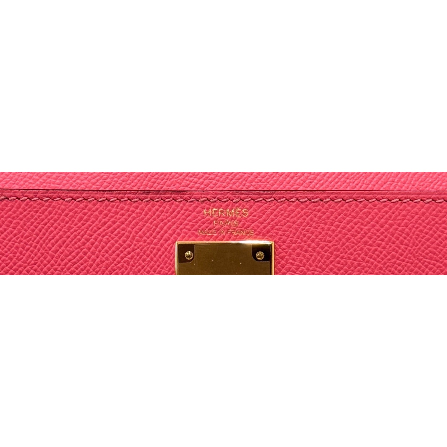 Hermes Kelly 28 Sellier Pink Rose Azalee Azalea Epsom Leather Gold Hardware