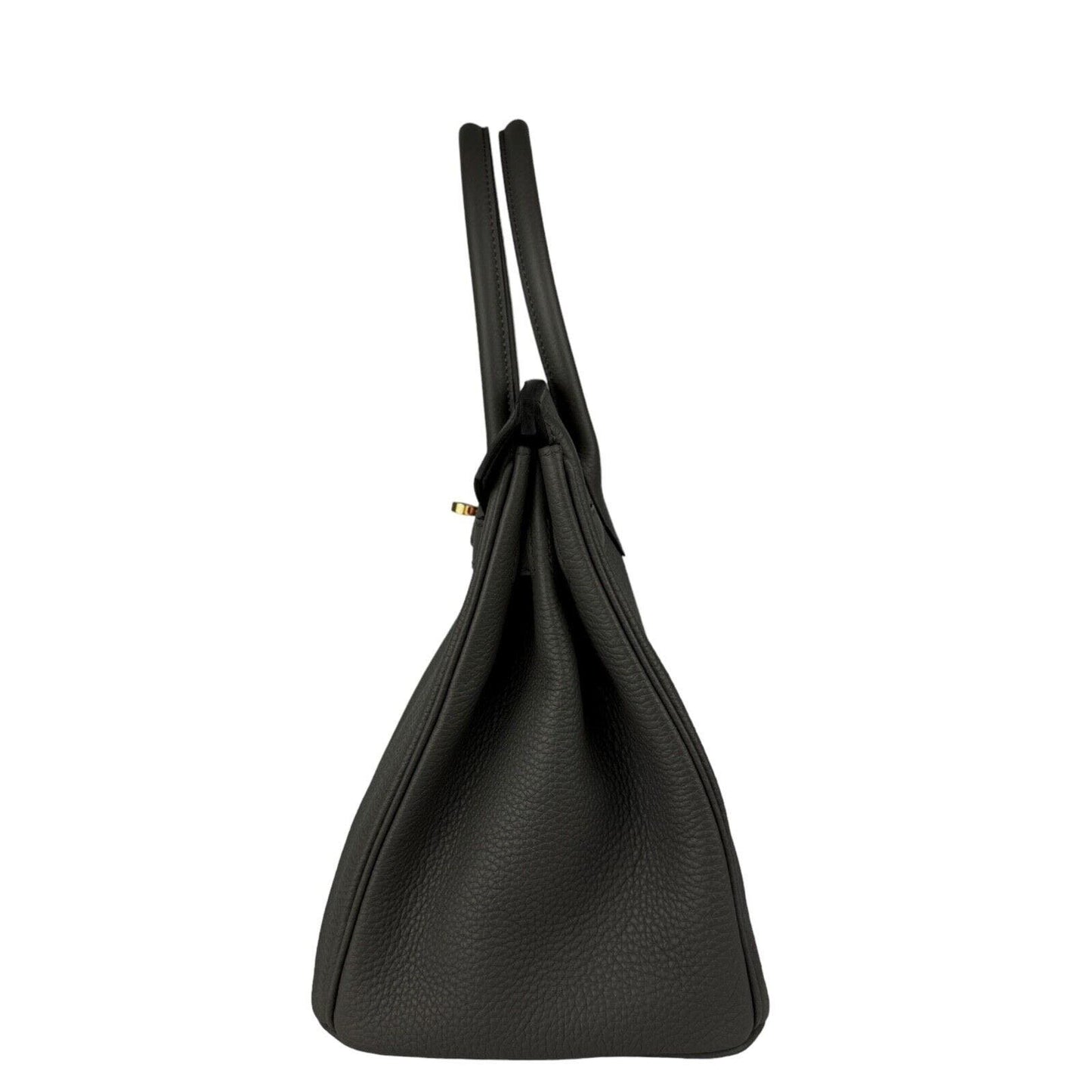 Hermes Birkin 30 Etain Grey Gray Gris Togo Leather Rose Gold Hardware Handbag