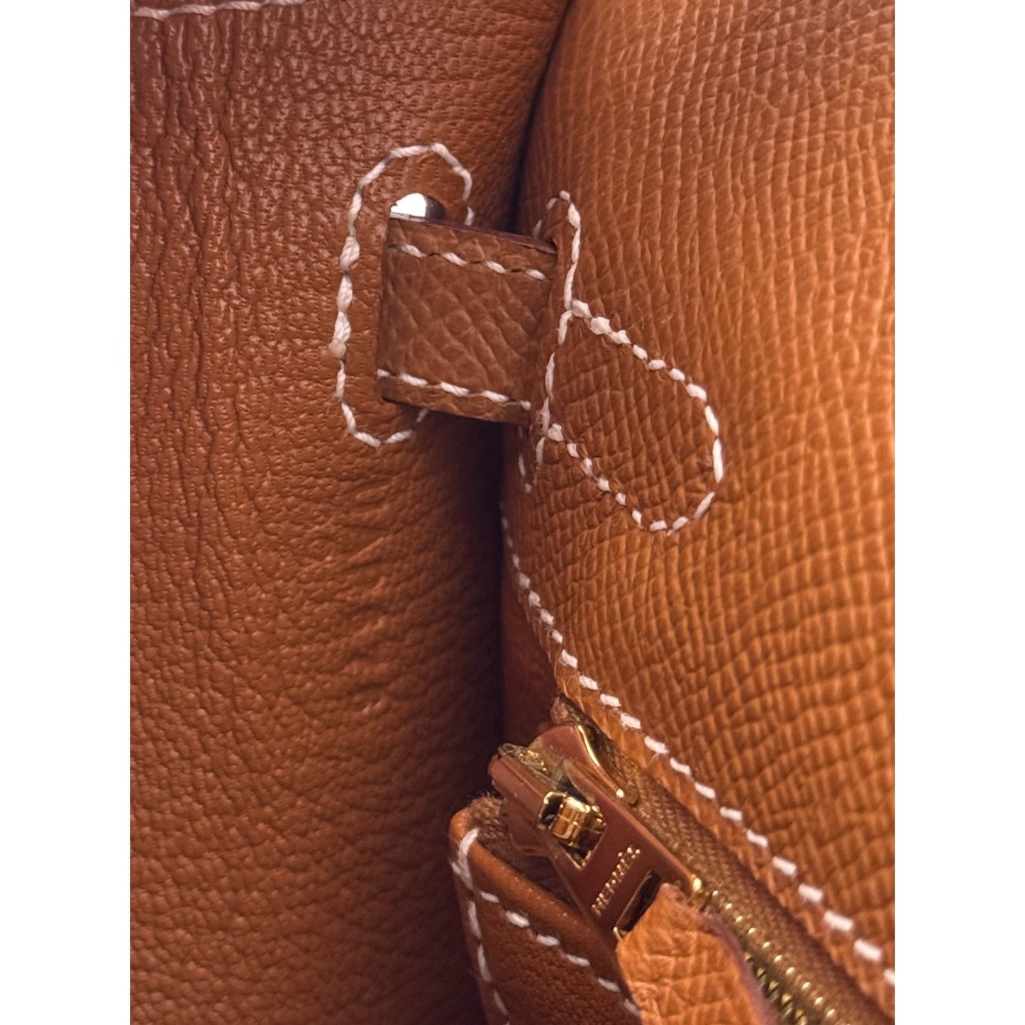 Hermes Kelly 25 Sellier Gold Tan Epsom Leather Gold Hardware