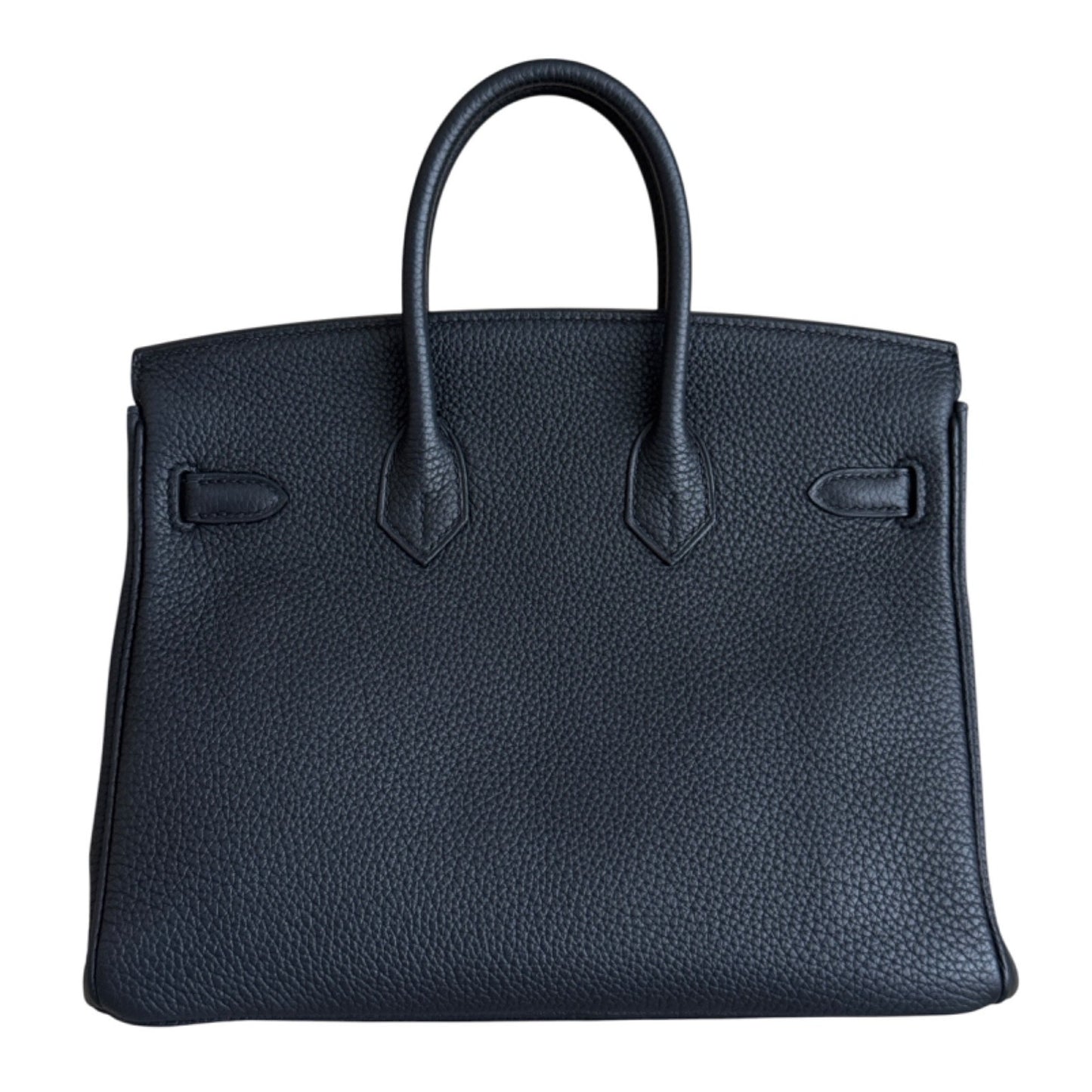 Hermes Birkin 25 Bleu Nuit Dark Blue Togo Leather Palladium Hardware RARE