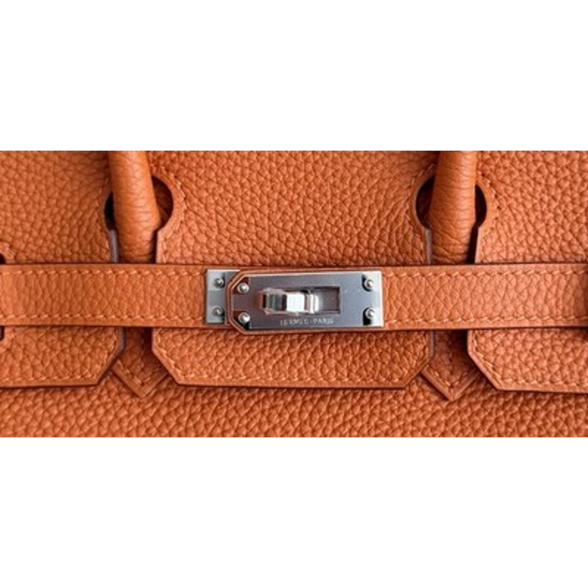 Hermes Birkin 25 Orange Togo Leather Palladium Hardware Rare 2026