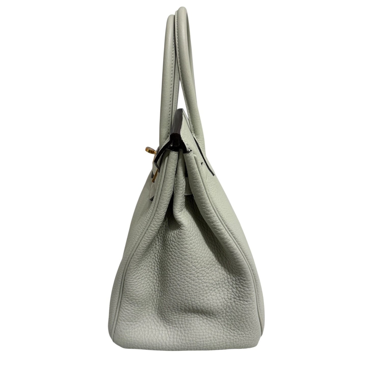 Hermes Birkin 30 Gris Neve Gray Togo Leather Gold Hardware Handbag Rare