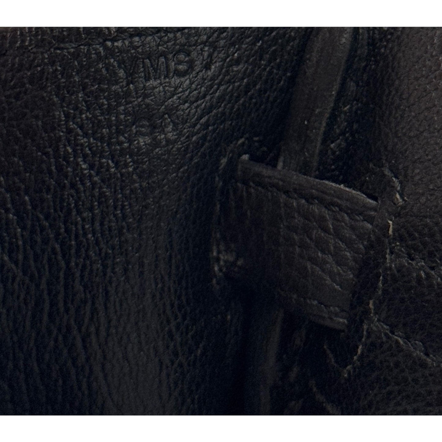 Hermes Birkin 25 Black Noir Togo Leather Palladium Hardware Handbag