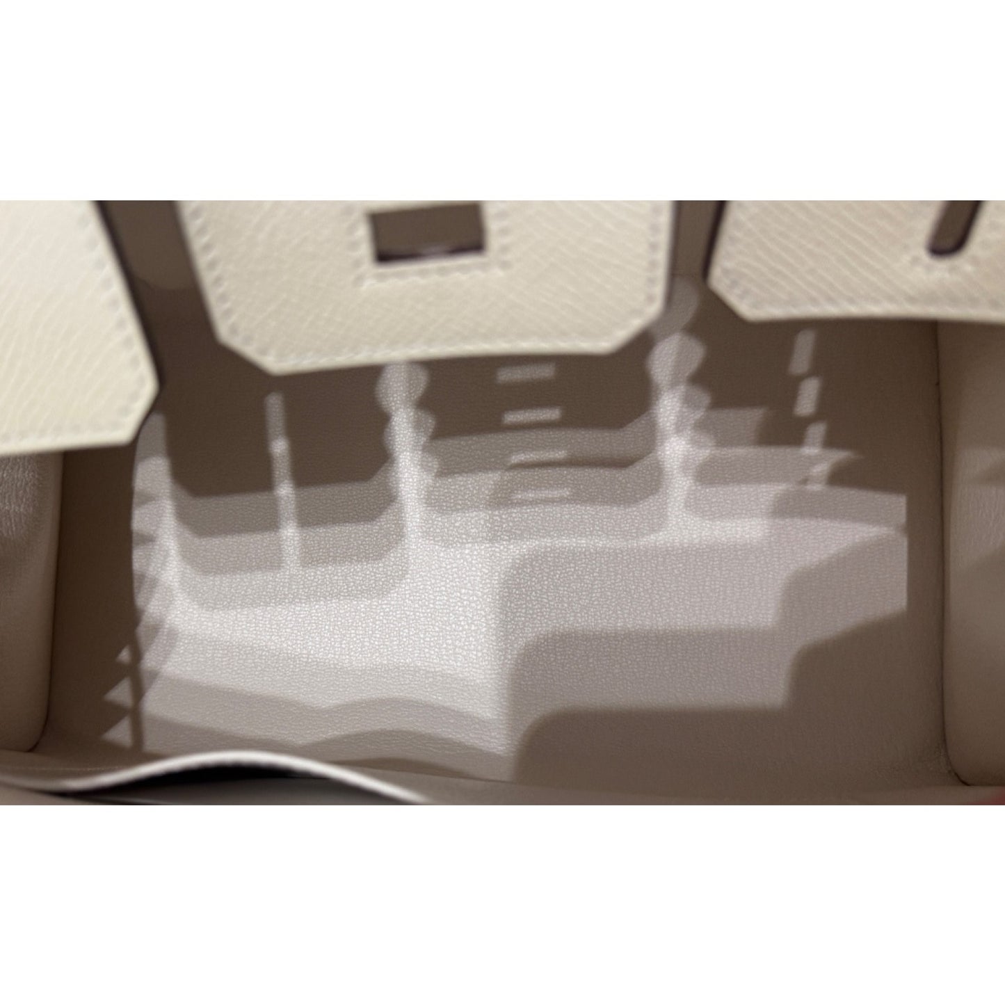 Hermes Birkin 25 Sellier Nata Cream White Epsom Leather Gold Hardware