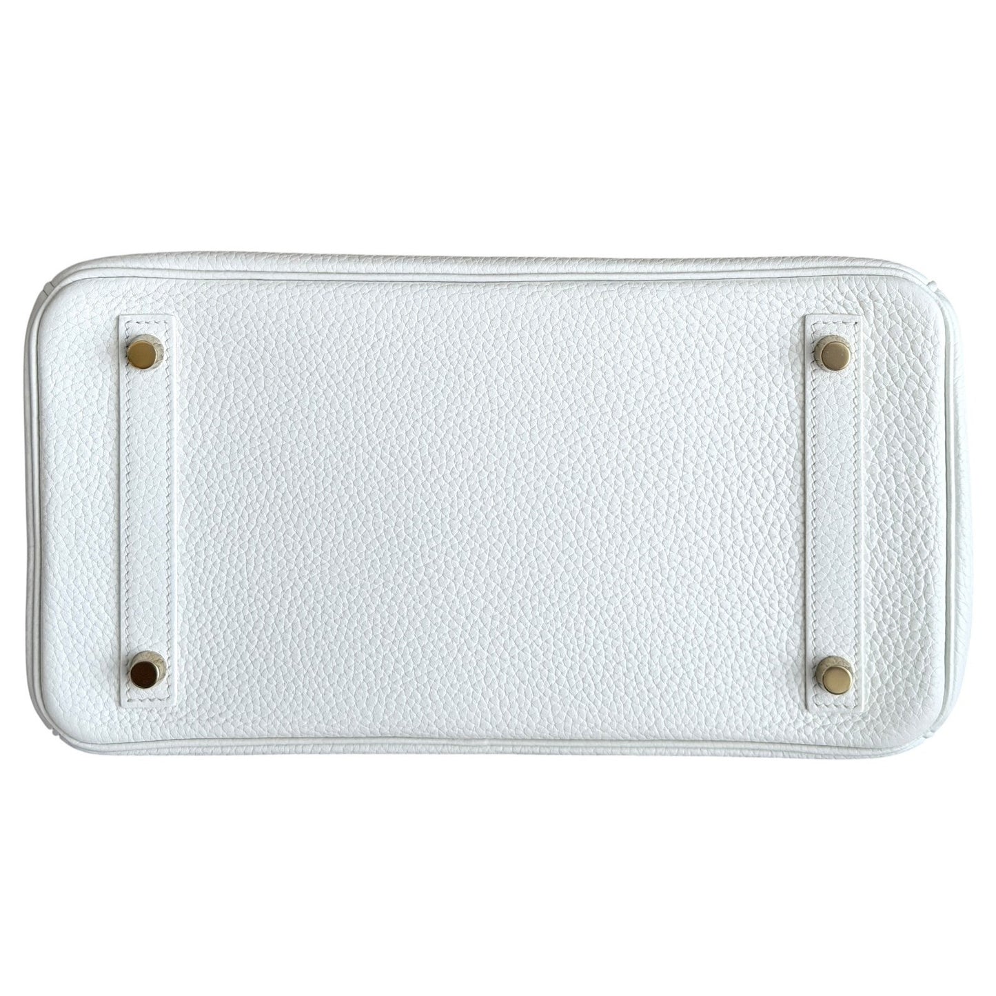 Hermes Birkin 30 White Blanc Togo Leather Gold Hardware Handbag