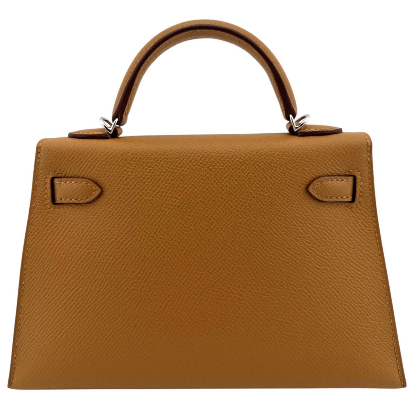 Hermes Kelly Mini 20 Sesame Tan Epsom Leather Palladium Hardware