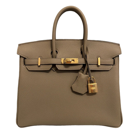 Hermes Birkin 25 Beige Marfa Tan Togo Leather Gold Hardware 2023 Handbag