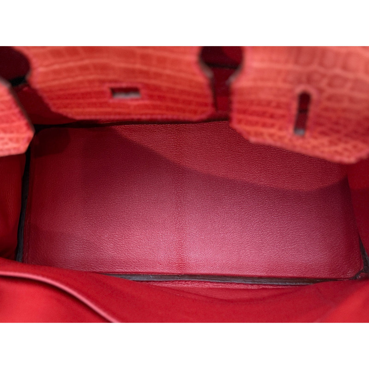 Hermes Birkin 30 Sanguine Orange Matte Alligator Leather Gold Hardware
