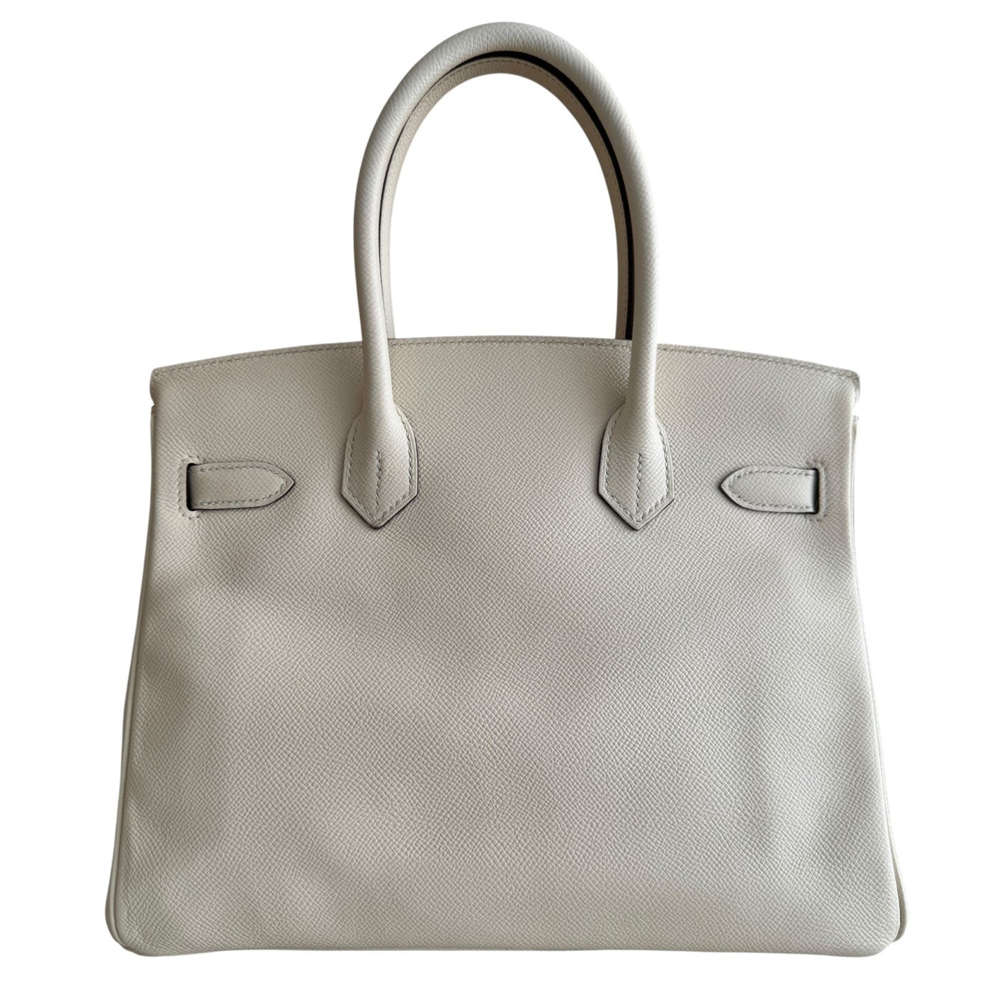 Hermes Birkin 30 Nata Epsom Leather Gold Hardware Handbag