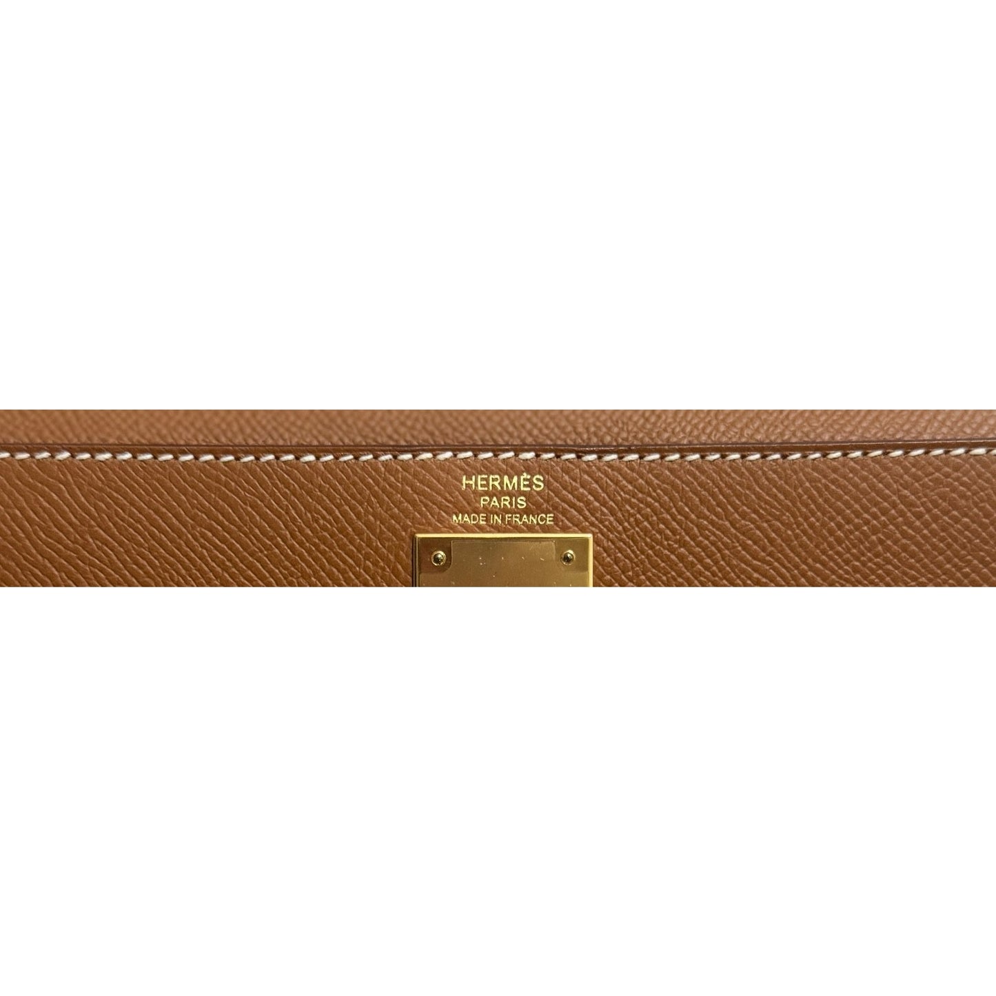 Hermes Kelly 28 Sellier Gold Tan Epsom Leather Gold Hardware RARE