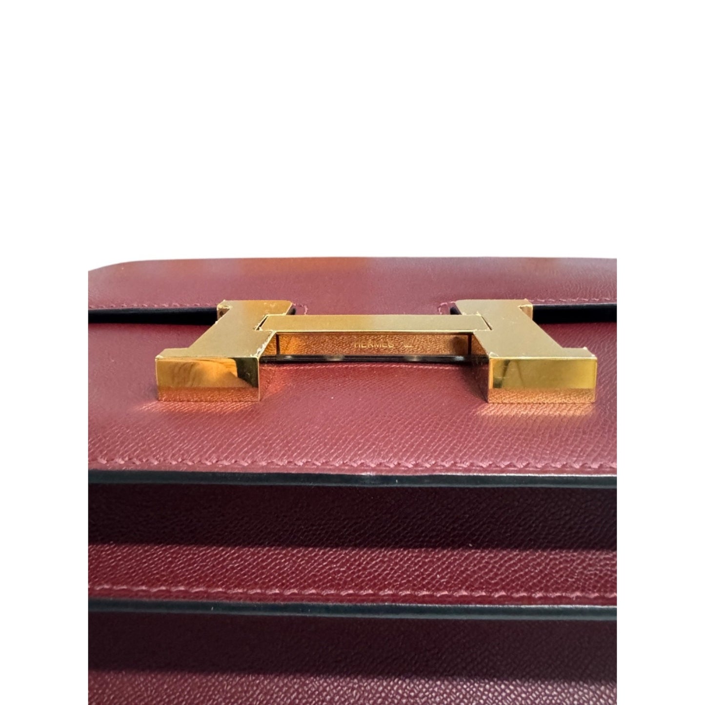 Hermes Constance 24 Rouge H Red Madame Leather Gold Hardware Rare