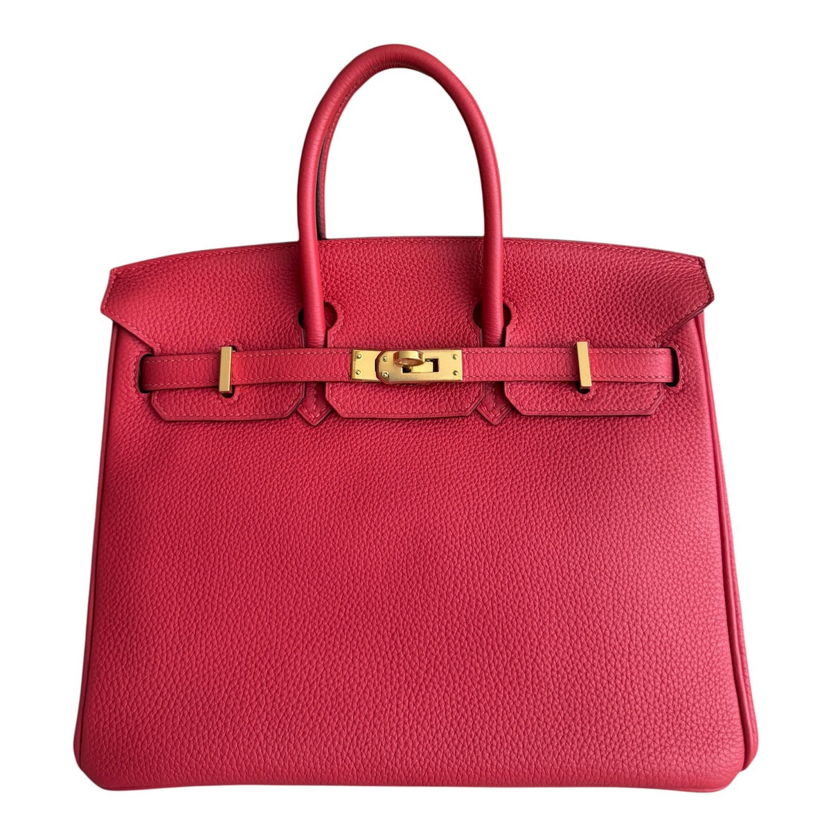 Hermes Birkin 25 Rouge Pivoine Red Togo Leather Gold Hardware