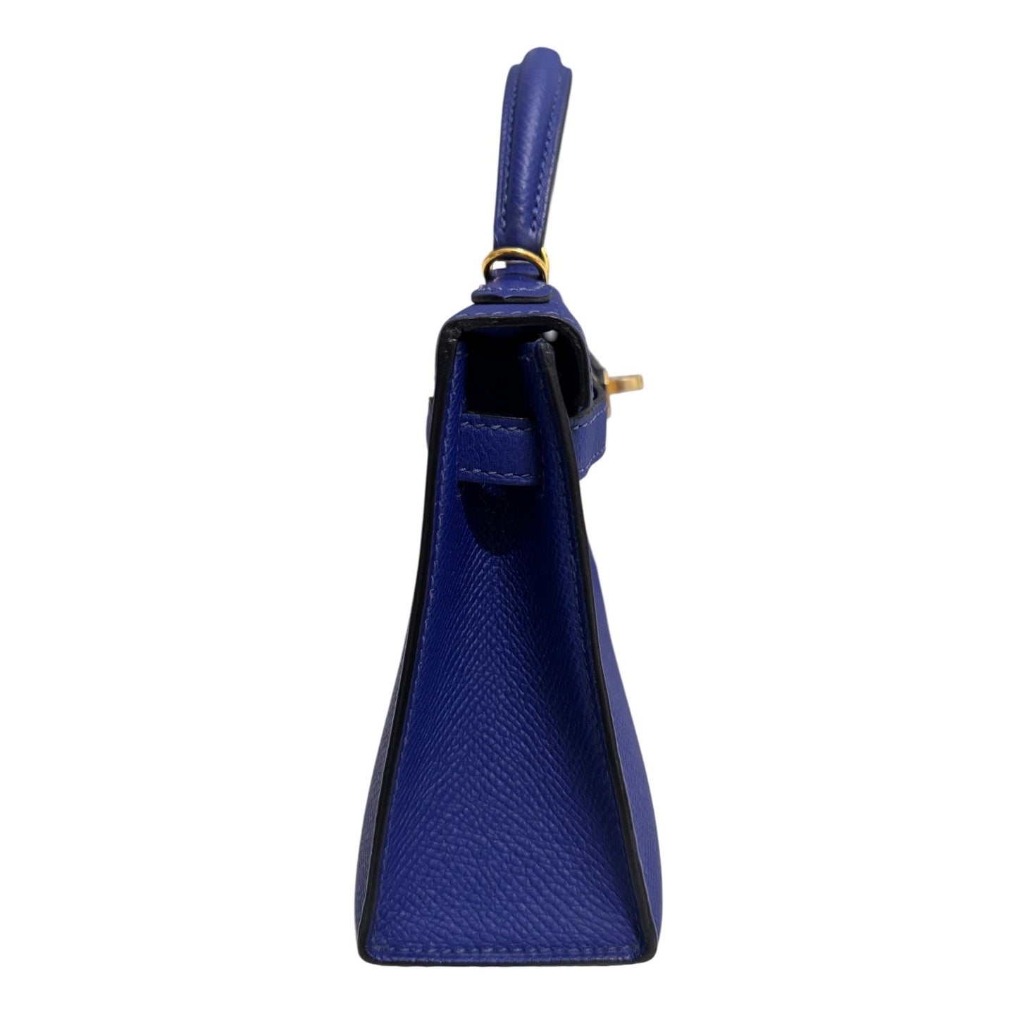 Hermes Kelly Mini 20 Blue Electric Epsom Leather Gold Hardware RARE
