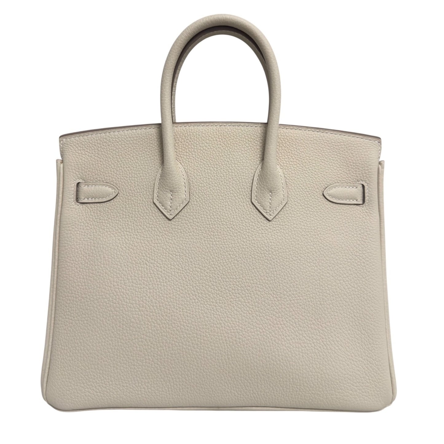 Hermes Birkin 25 Craie Cream White Togo Leather Gold Hardware