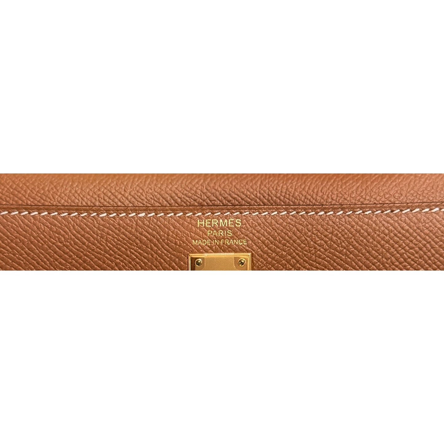 Hermes Kelly 25 Sellier Gold Tan Epsom Leather Gold Hardware