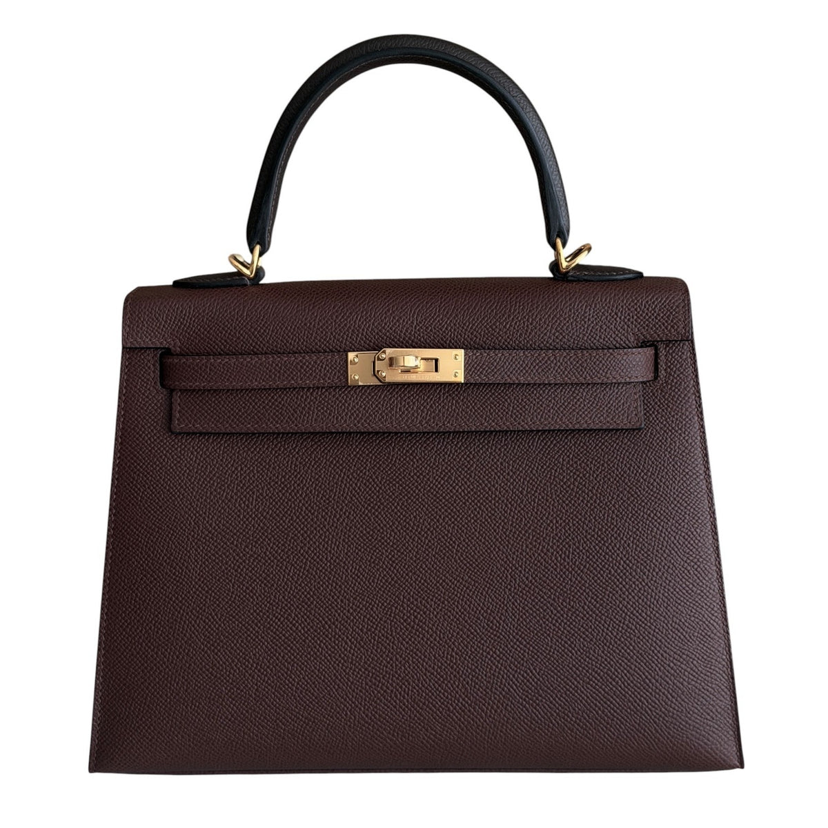 Hermes Kelly 25 Sellier Tri Color Terre, Ebene, Craie Epsom Gold Hardware 2026