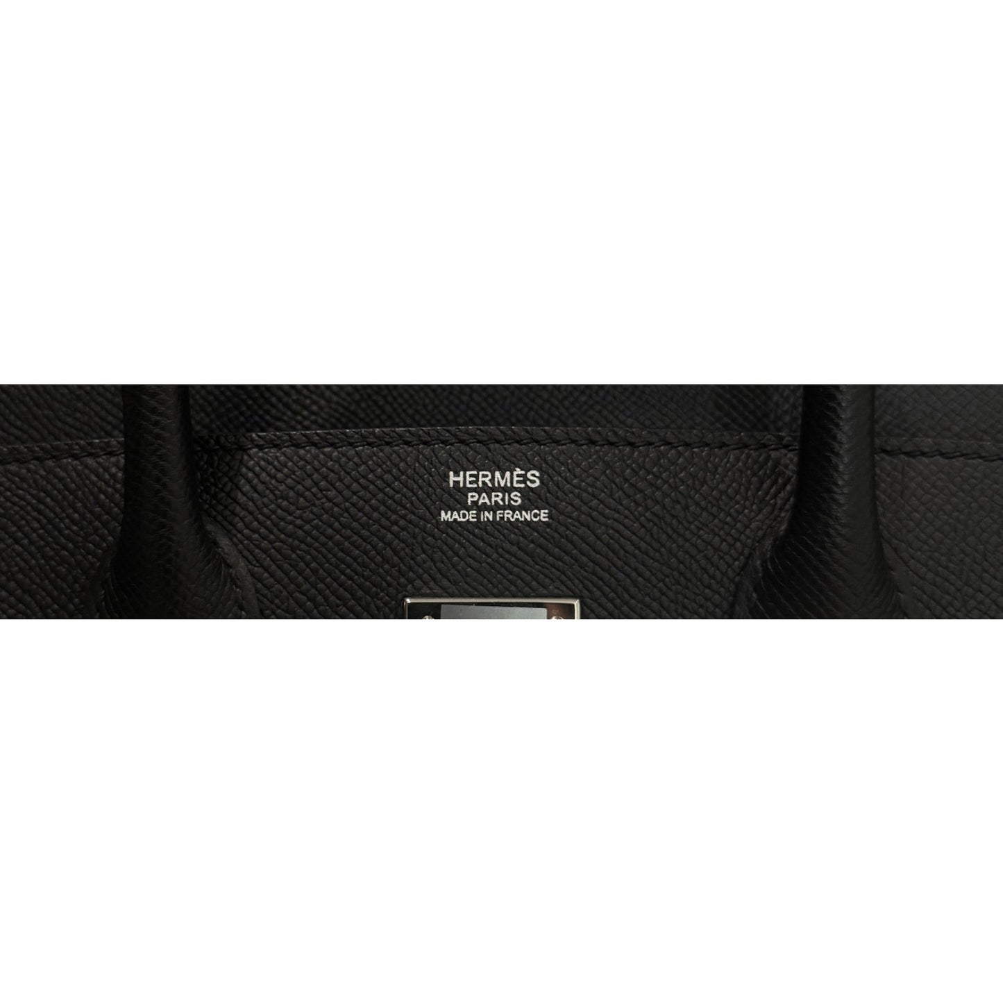 Hermes Birkin 30 Black Noir Epsom Leather Palladium Hardware RARE