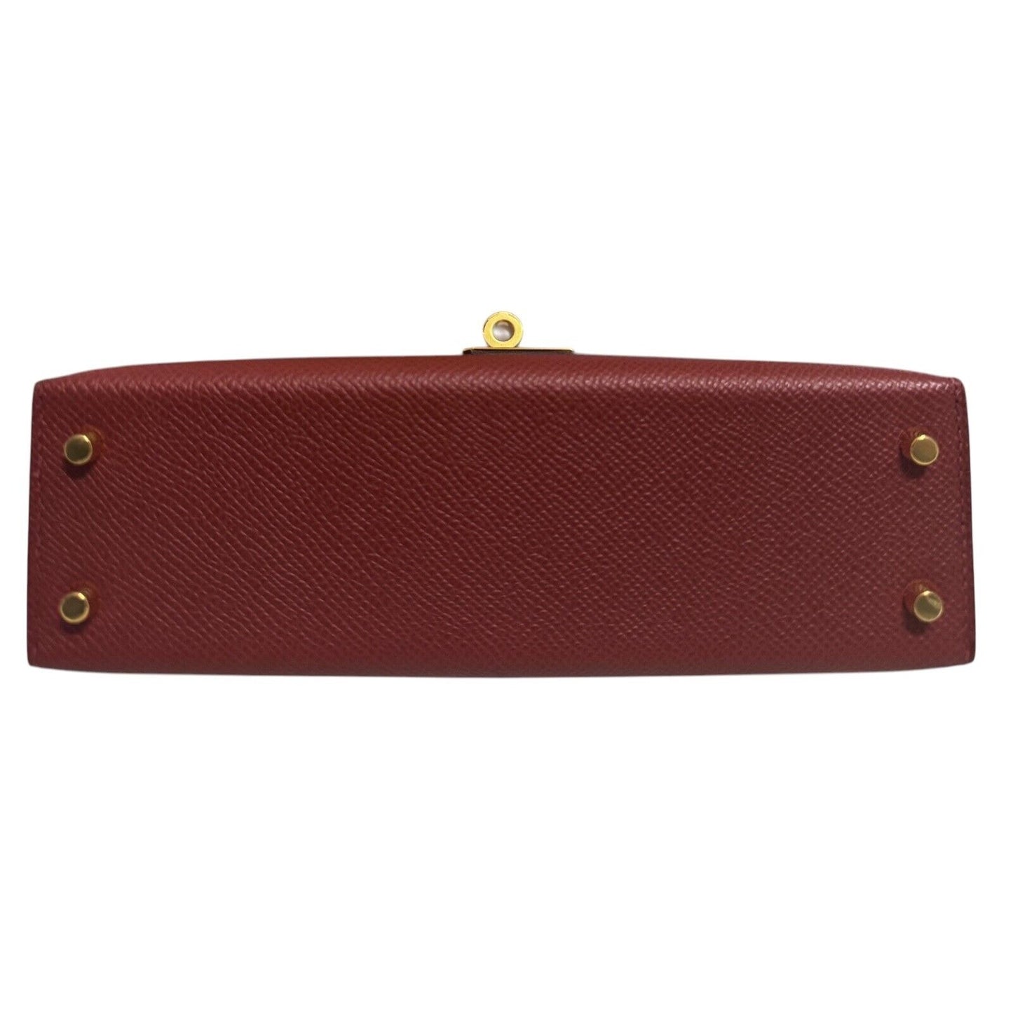 Hermes Kelly Mini 20 Rouge Venetian Red Epsom Leather Gold Hardware