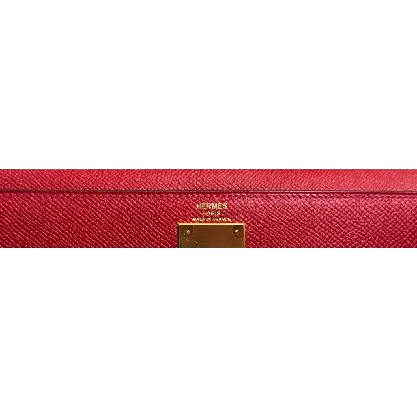 Hermes Kelly 28 Sellier Rouge Casaque Red Epsom Leather Gold Hardware