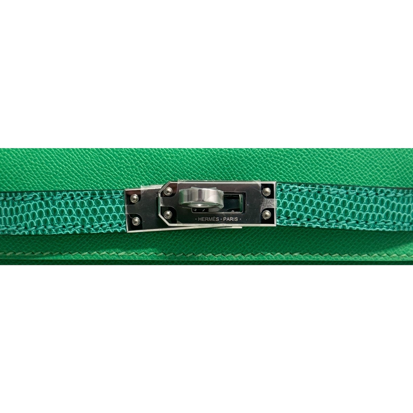 Hermes Mini Kelly Touch Lizard Vert Comics Green Madame Leather Palladium HWR