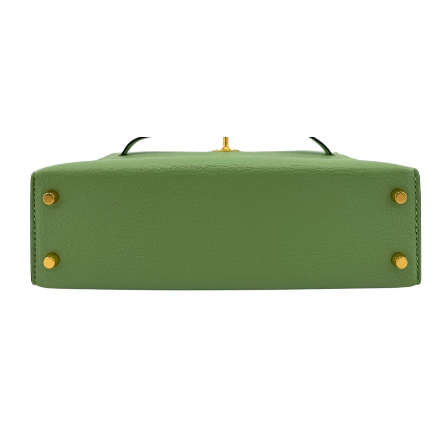 Hermes Kelly Mini 20 Vert Criquet Green Chèvre Leather Gold Hardware RARE