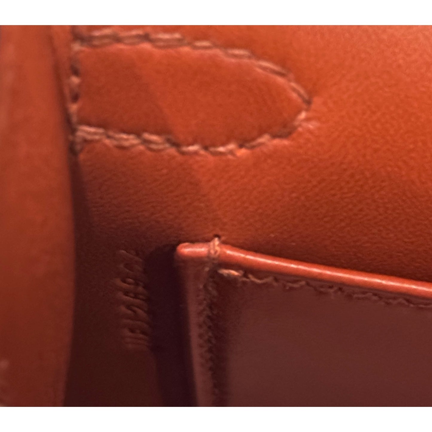 Hermes Kelly Mini 20 Cuivre Orange Chèvre Leather Pink Palladium Hardware RARE