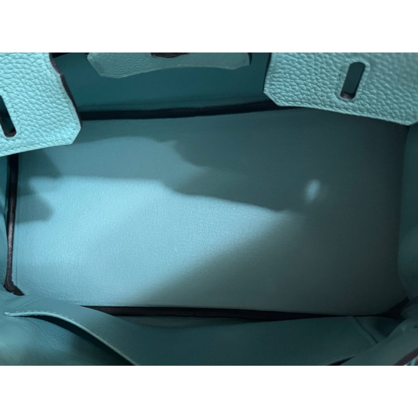 Hermes Birkin 25 Blue Atoll Togo Leather Gold Hardware Rare