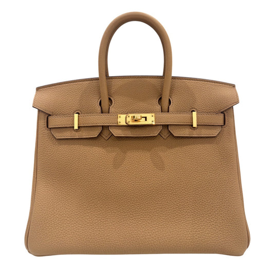 Hermes Birkin 25 Biscuit Tan Beige Togo Leather Gold Hardware NEW