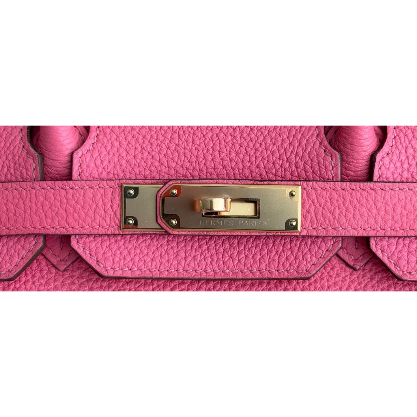 Hermes Birkin 30 Rose Lipstick Pink Togo Leather Gold Hardware Handbag RARE