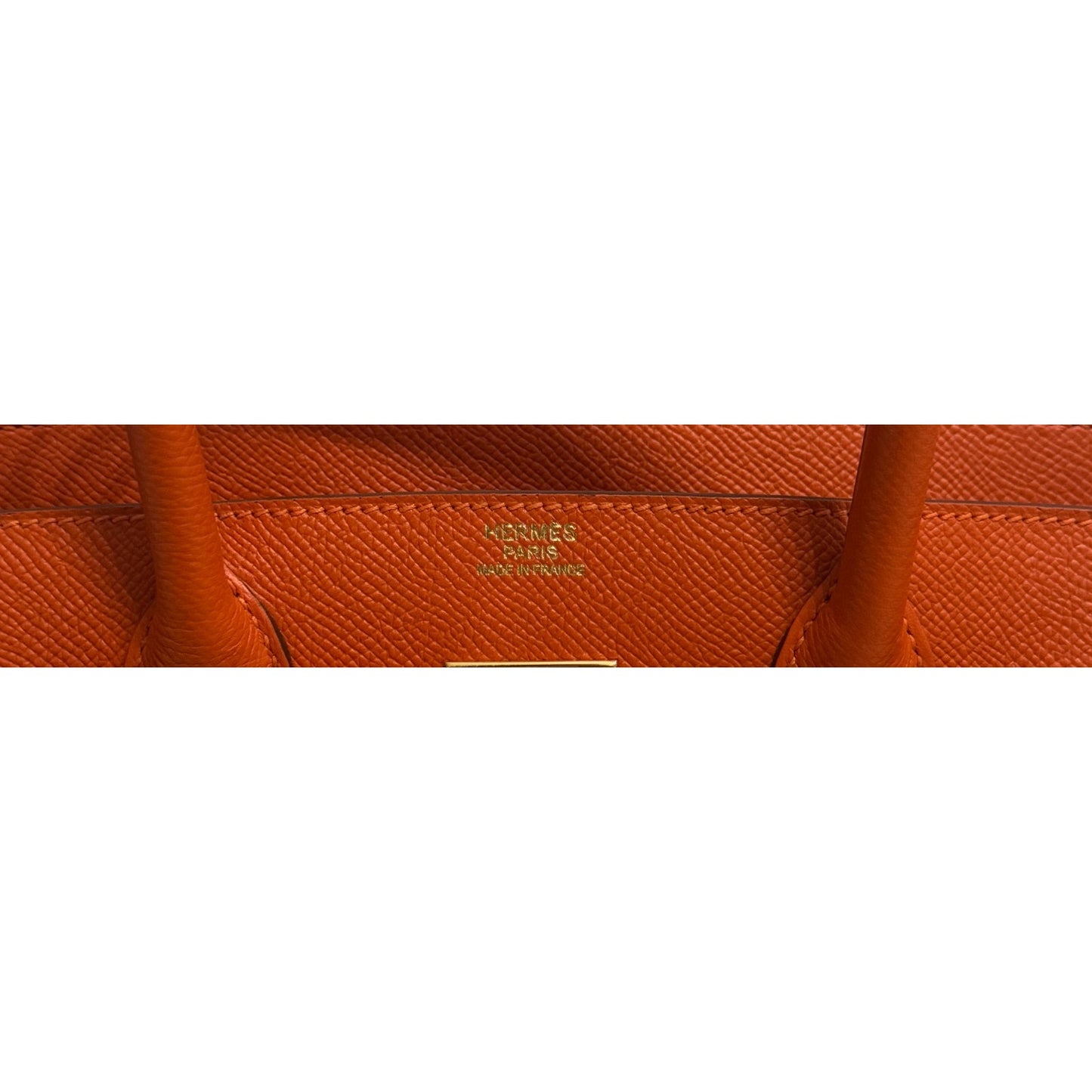 Hermes Birkin 30 Orange Epsom Leather Gold Hardware