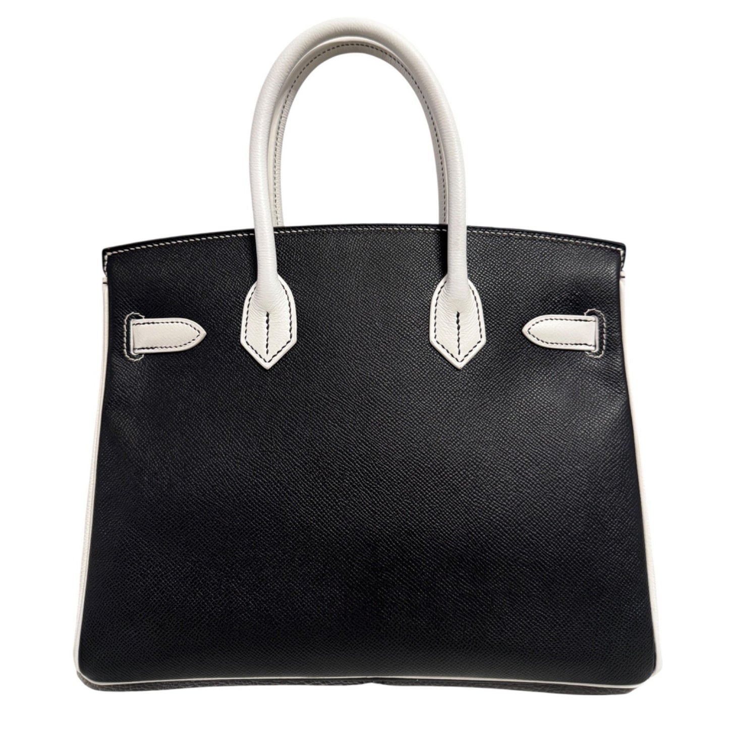 Hermes Birkin 30 panda Black & White Epsom Brushed Palladium Hardware