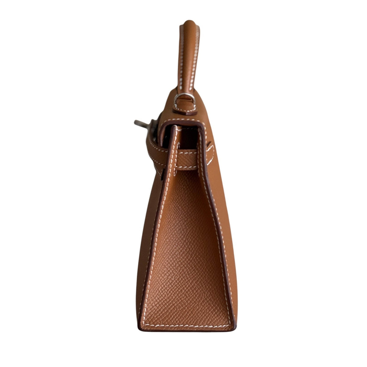 Hermes Kelly Mini 20 Gold Tan Epsom Leather Palladium Hardware