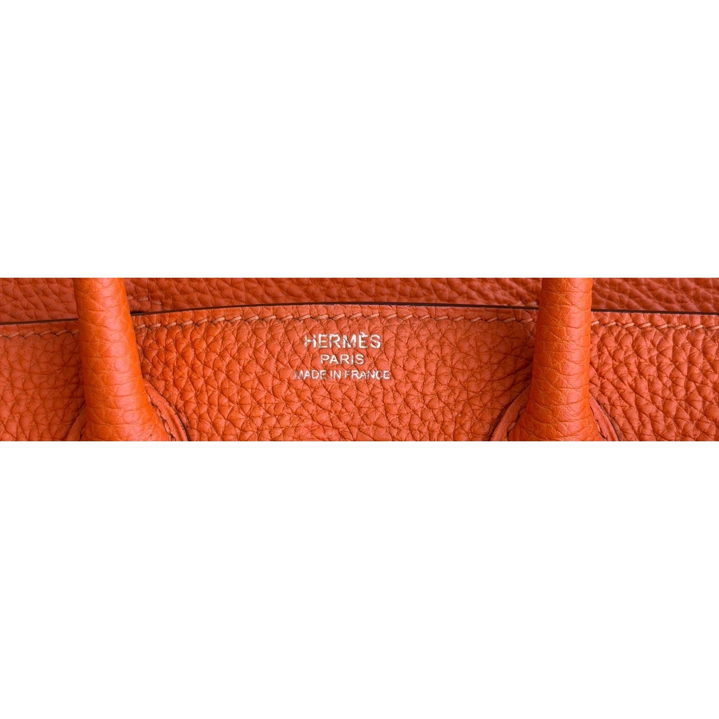 Hermes Birkin 25 Orange Togo Leather Gold Hardware