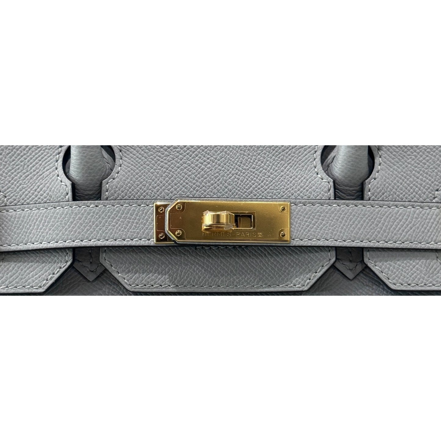 Hermes Birkin 30 Blue Glacier Gray Epsom Leather Gold Hardware Rare