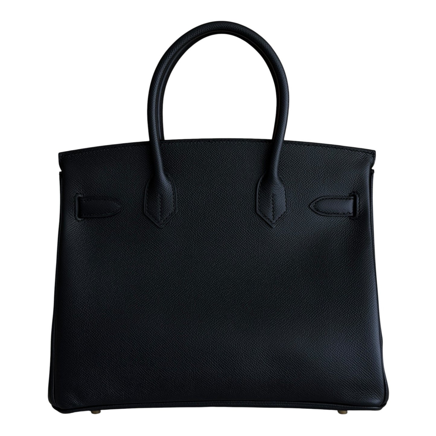 Hermes Birkin 30 Black Noir Epsom Leather Gold Hardware RARE