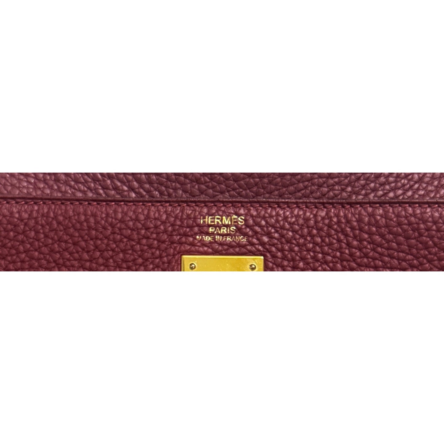 Hermes Kelly 32 Rouge Grenat Red Leather Gold Hardware