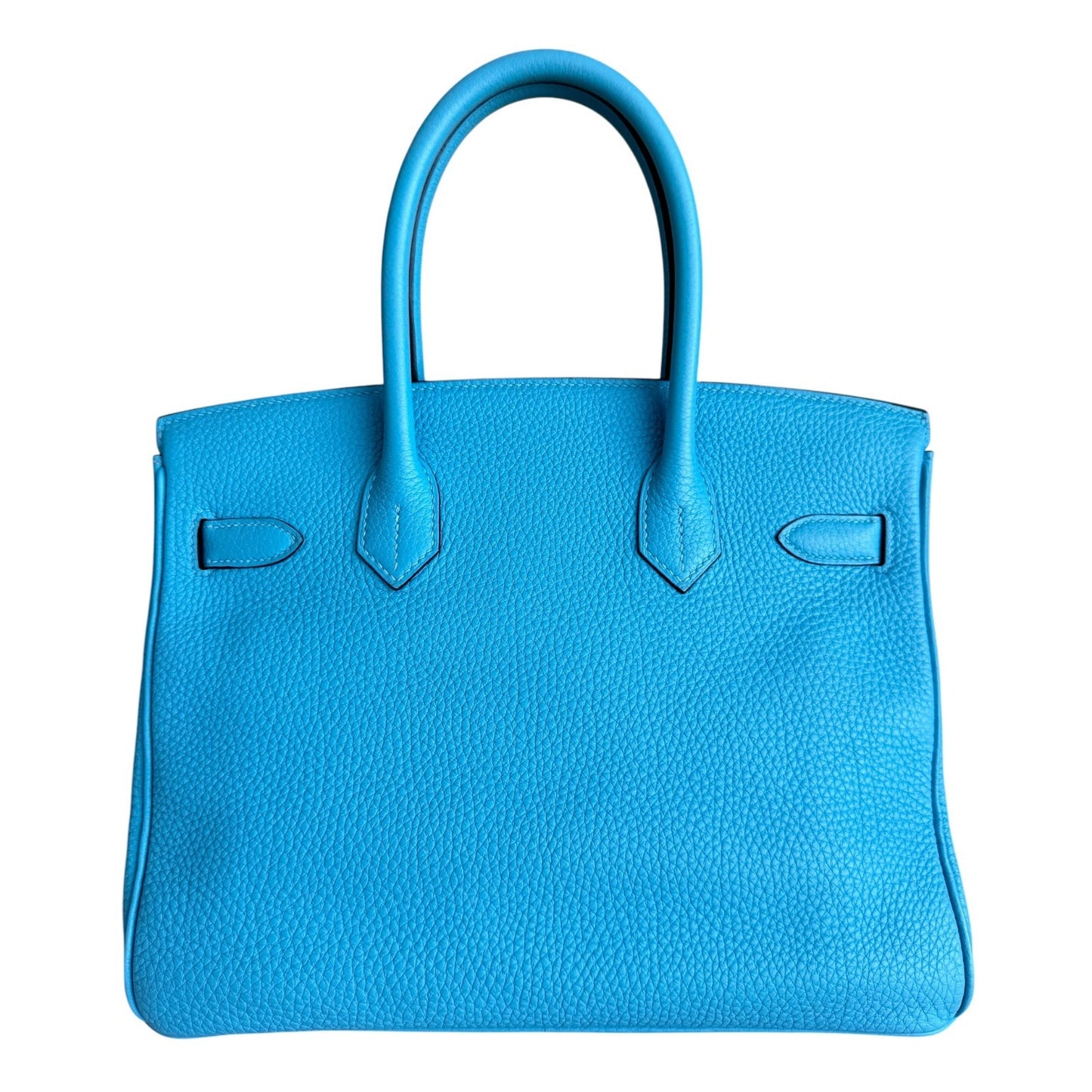 Hermes Birkin 30 Bleu du Nord Blue Togo Leather Palladium Hardware Rare
