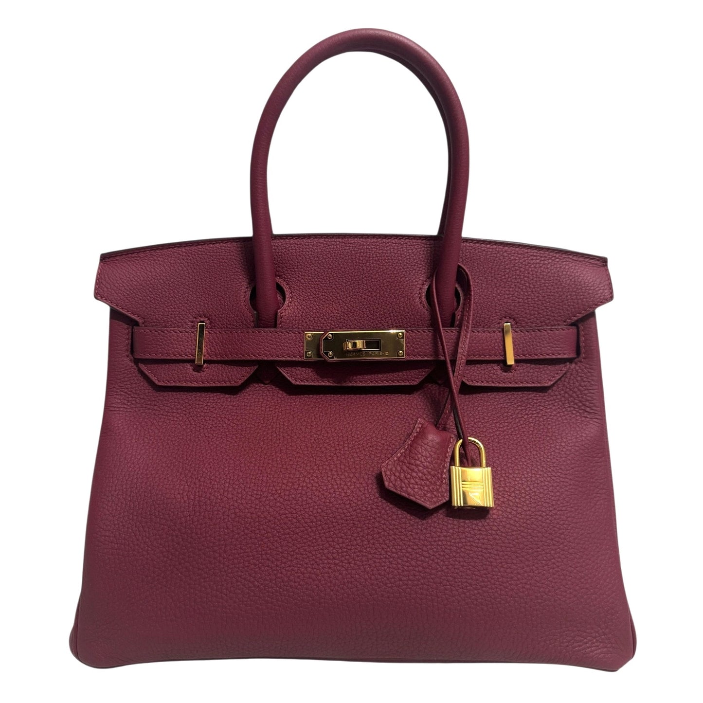 Hermes Birkin 30 Rouge Grenat Red Togo Leather Gold Hardware