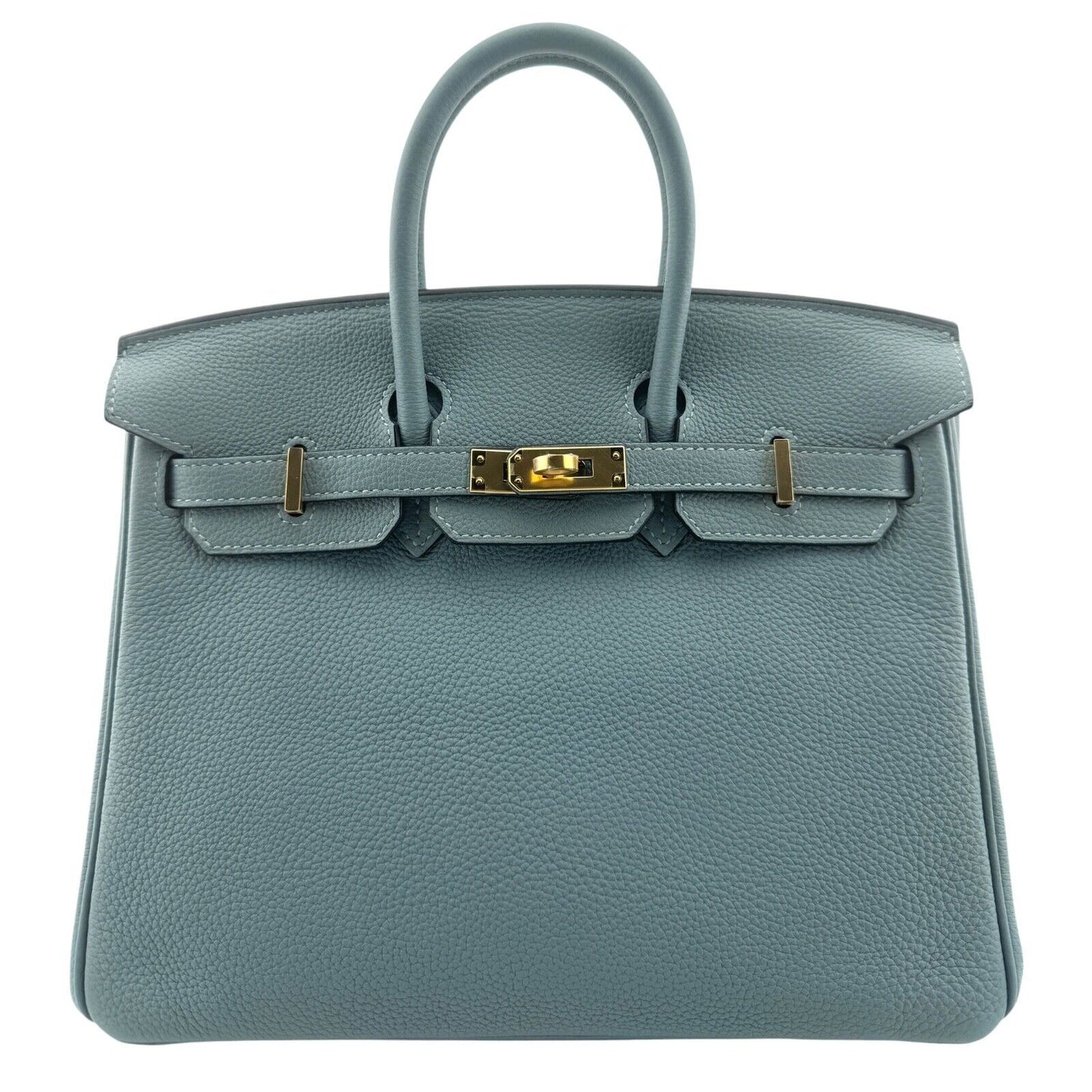 Hermes Birkin 25 Bleu Ciel Blue Togo Leather Gold Hardware VERY RARE